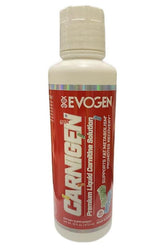 Evogen Carnigen Liquid, 473 ml bottle supporting fat metabolism and recovery in a dietary supplement.